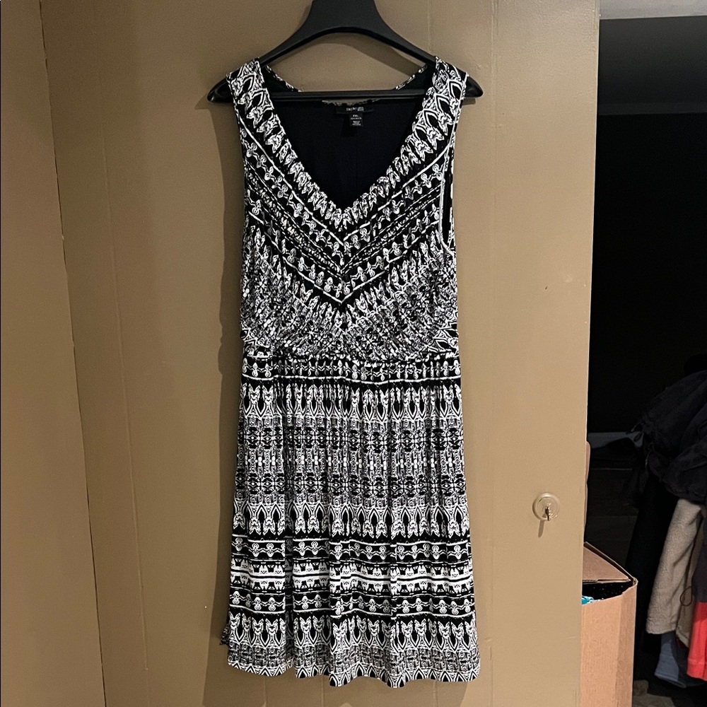 Style & Co. Dress Patterned Sleeveless Dress Sz PXL New